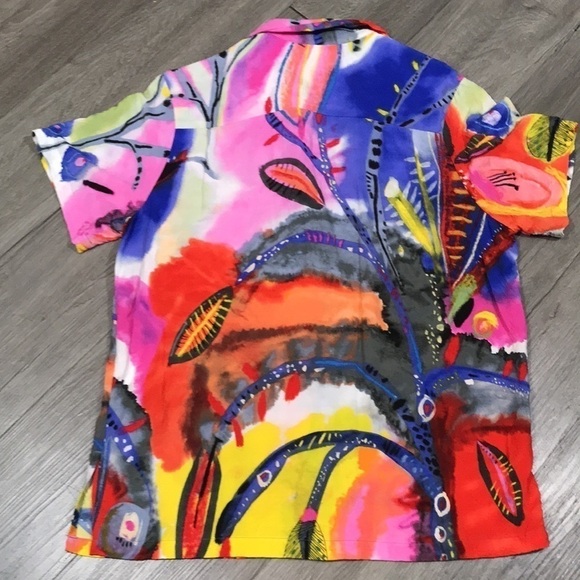 Jams World “Secret Crush” Retro Woman’s Blouse size M - Picture 9 of 10